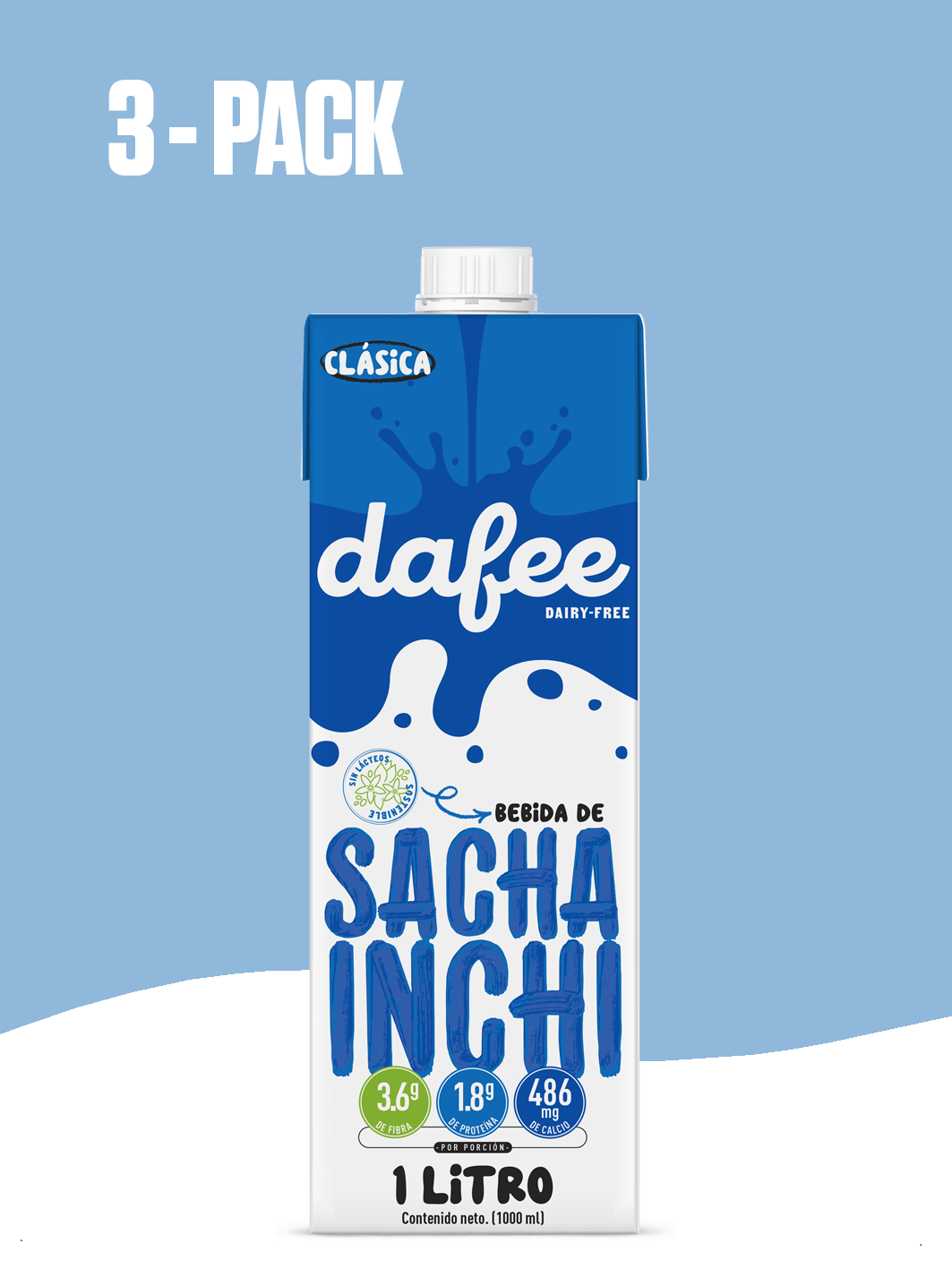 Dafee - Bebida de Sacha Inchi 1000ml (3-Pack)